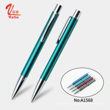 Más popular Haga clic en Open Slim Metal Ball Pen para la escritura de la oficina escolar